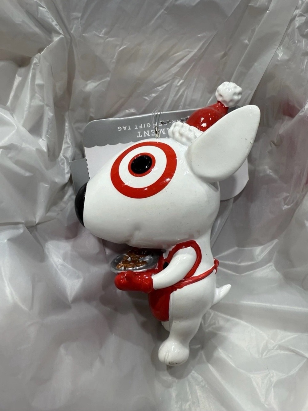 2025 Target Wondershop Bullseye Dog Baker w/Cookies Christmas Ornament NEW - Picture 3 of 4
